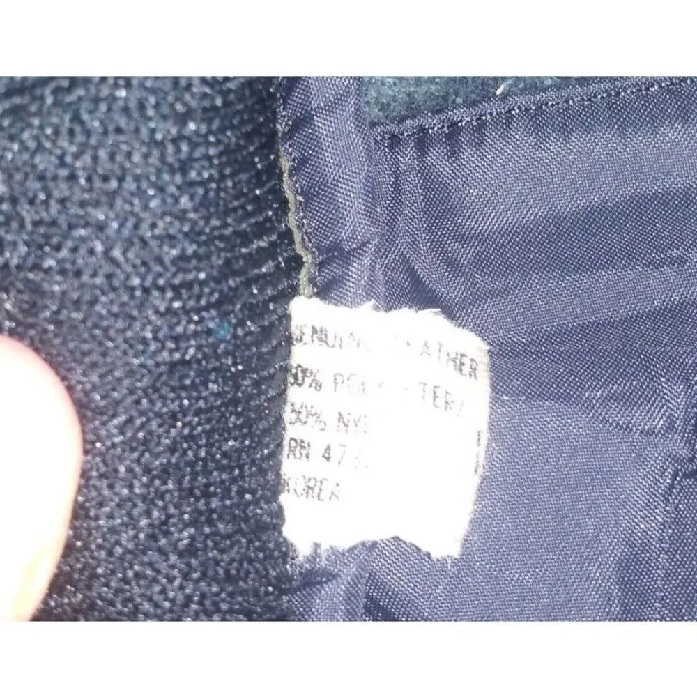Kombi Snowboarding Gloves Womens Sz M Gore-Tex Black Skiing Mittens suede FLAW